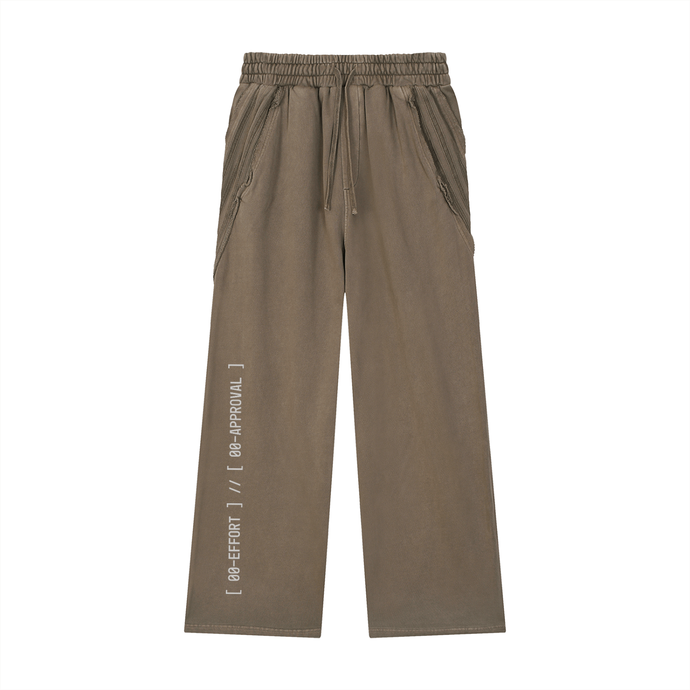 Snow Washed Tape Raw Edge Sweatpants ODMPOD