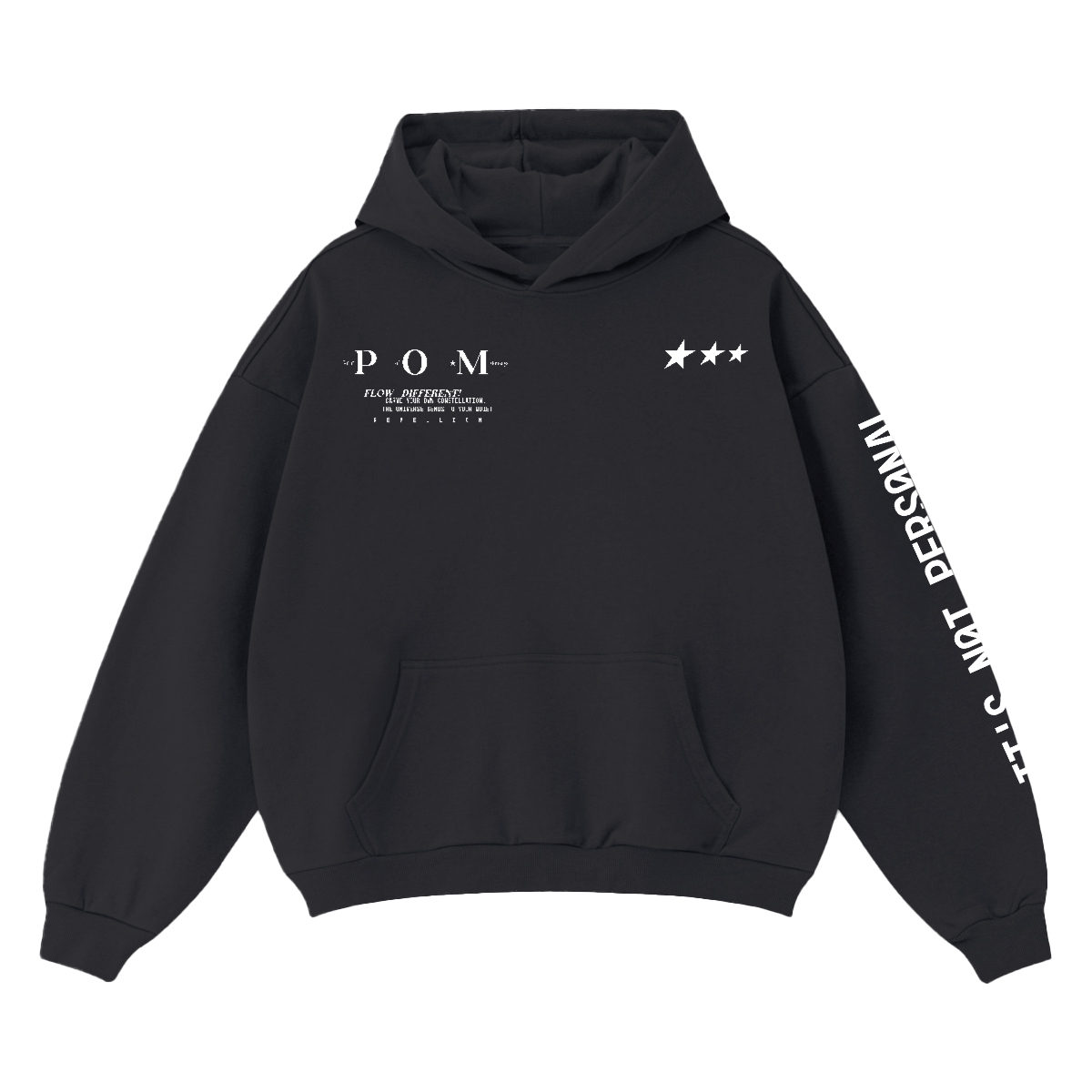 Unisex Cropped Drop Shoulder Heavyweight Oversized Hoodie(460GSM) Pair Of Monkeys