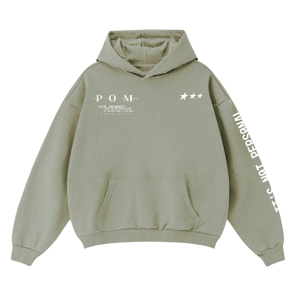 Unisex Cropped Drop Shoulder Heavyweight Oversized Hoodie(460GSM) Pair Of Monkeys