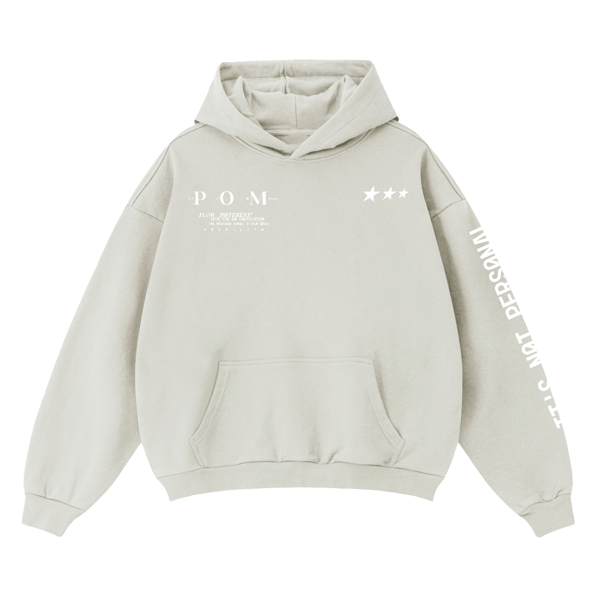 Unisex Cropped Drop Shoulder Heavyweight Oversized Hoodie(460GSM) Pair Of Monkeys