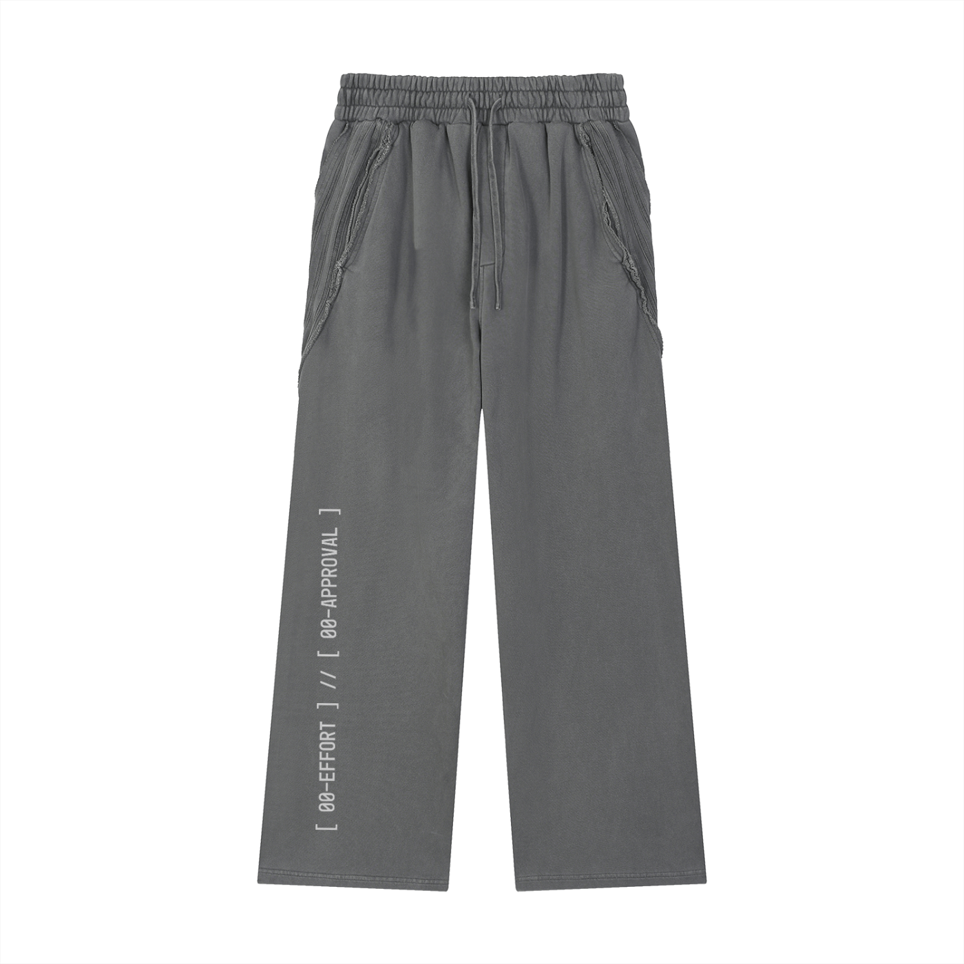 Snow Washed Tape Raw Edge Sweatpants ODMPOD