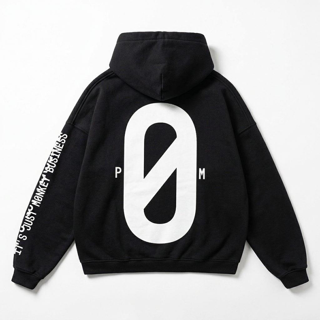 PØM ESSENTIALS — Oversized Hoodie | 460gsm Cotton Pair Of Monkeys