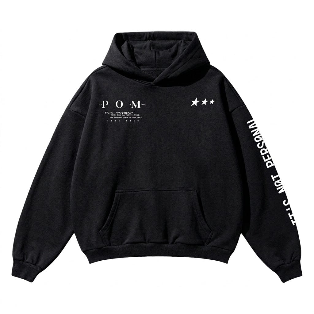 PØM ESSENTIALS — Oversized Hoodie | 460gsm Cotton Pair Of Monkeys