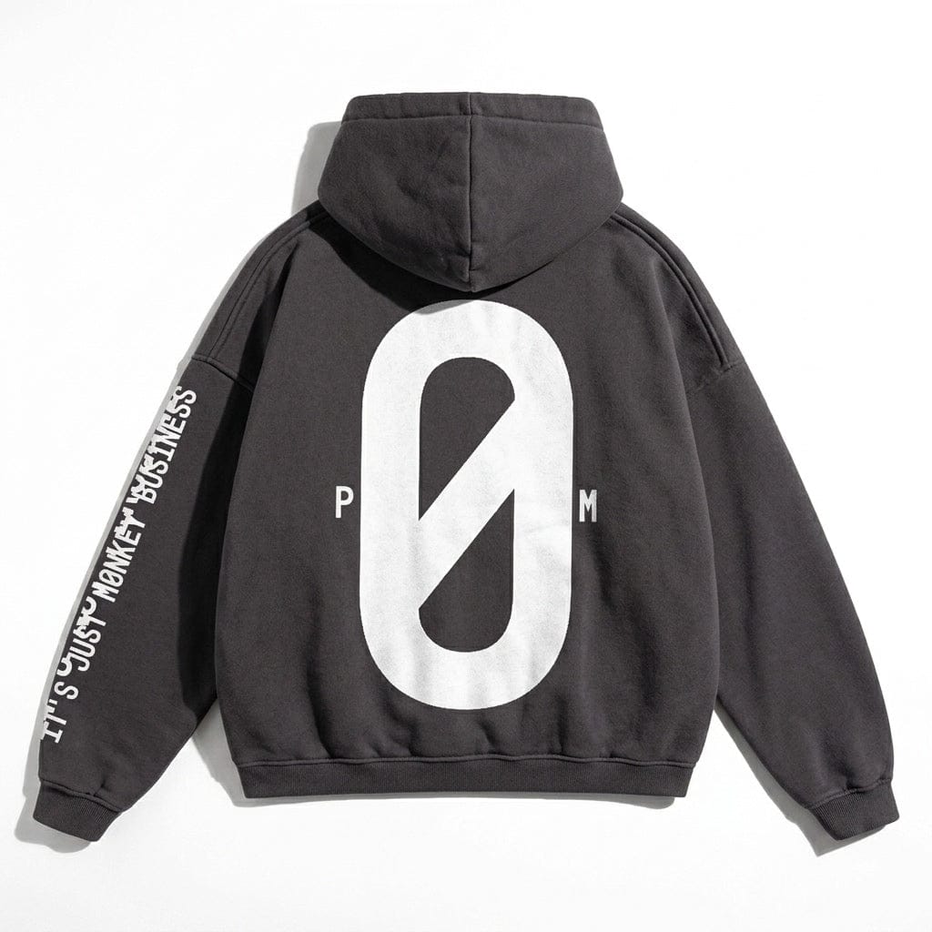 PØM ESSENTIALS — Oversized Hoodie | 460gsm Cotton Pair Of Monkeys