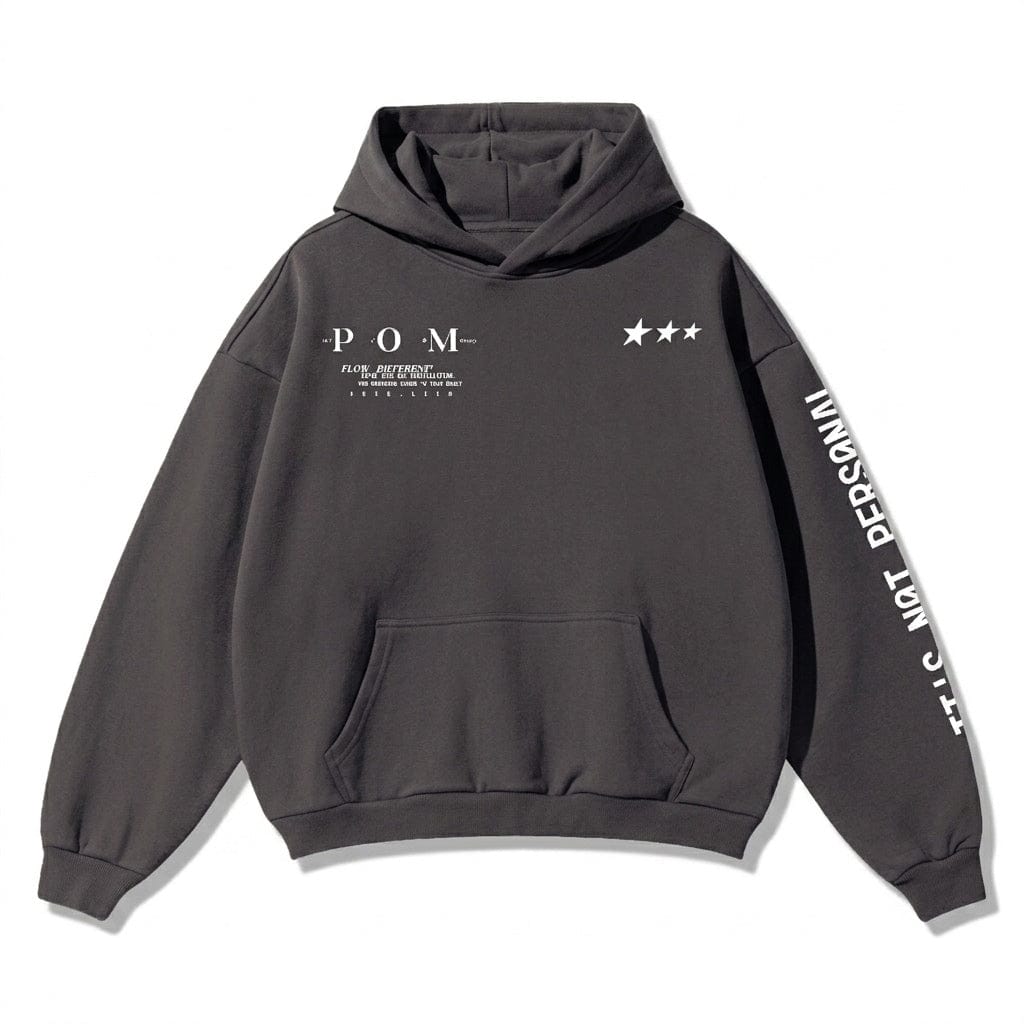 PØM ESSENTIALS — Oversized Hoodie | 460gsm Cotton Pair Of Monkeys