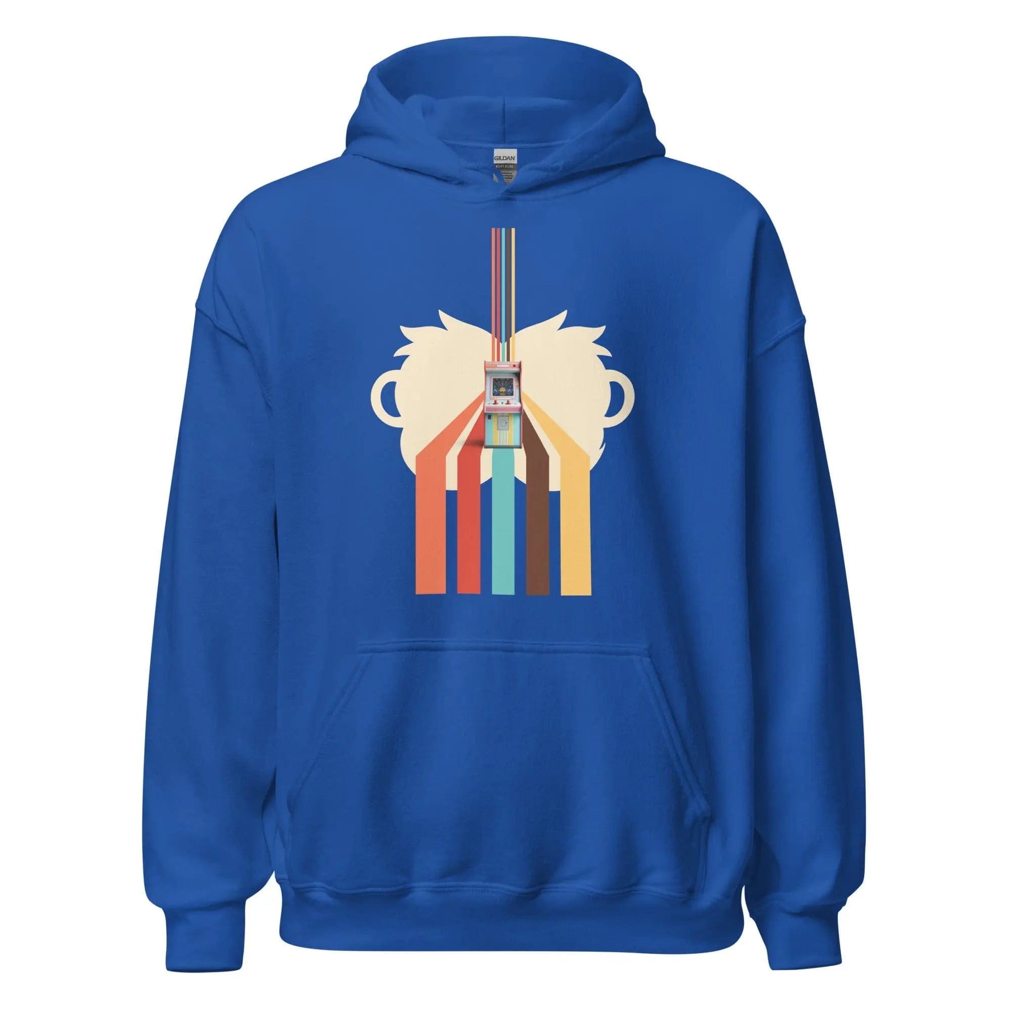 80's Revival: Modern Aesthetics. Graphic Hoodie. Arcade. P2 - Pair Of Monkeys