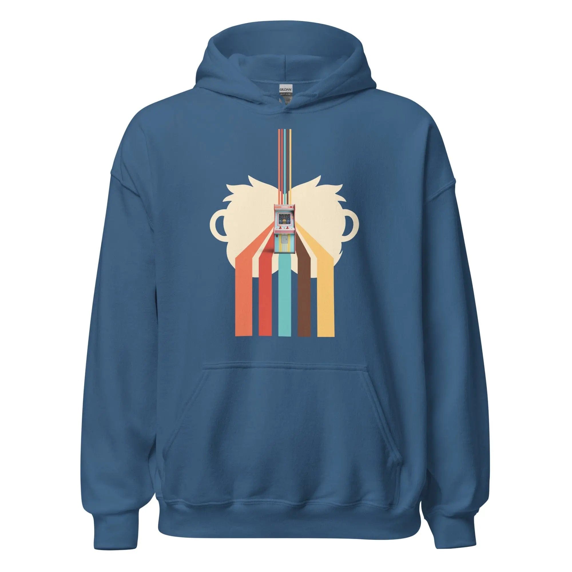 80's Revival: Modern Aesthetics. Graphic Hoodie. Arcade. P2 - Pair Of Monkeys
