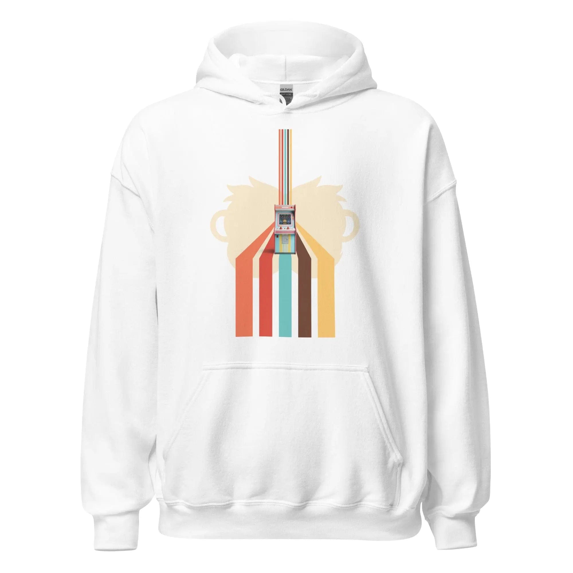 80's Revival: Modern Aesthetics. Graphic Hoodie. Arcade. P2 - Pair Of Monkeys