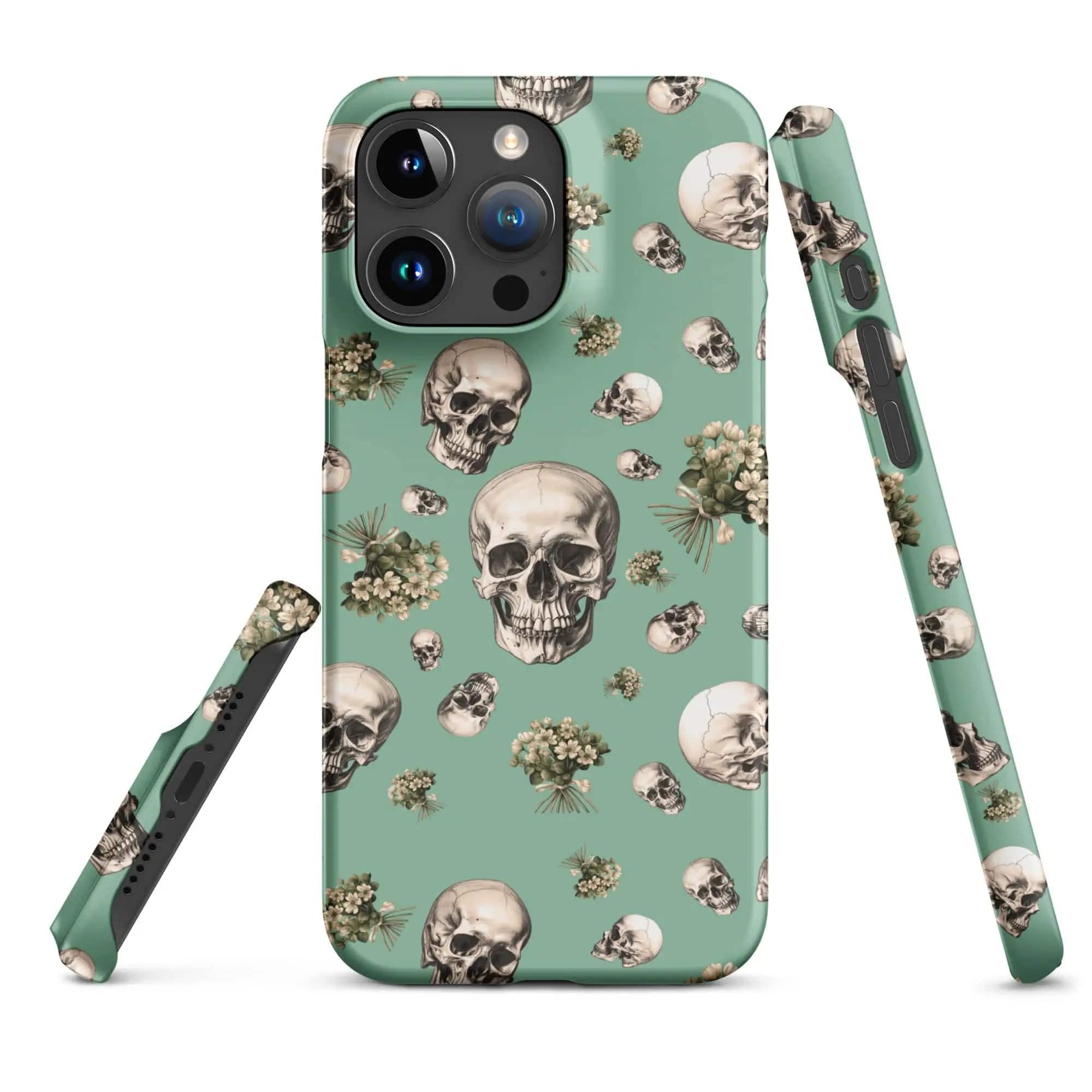 Artistic Fusion: Original Patterned Design. MagSafe iPhone Case. Skulls. P2 - Pair Of Monkeys