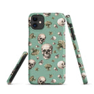 Artistic Fusion: Original Patterned Design. MagSafe iPhone Case. Skulls. P2 - Pair Of Monkeys