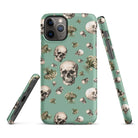 Artistic Fusion: Original Patterned Design. MagSafe iPhone Case. Skulls. P2 - Pair Of Monkeys