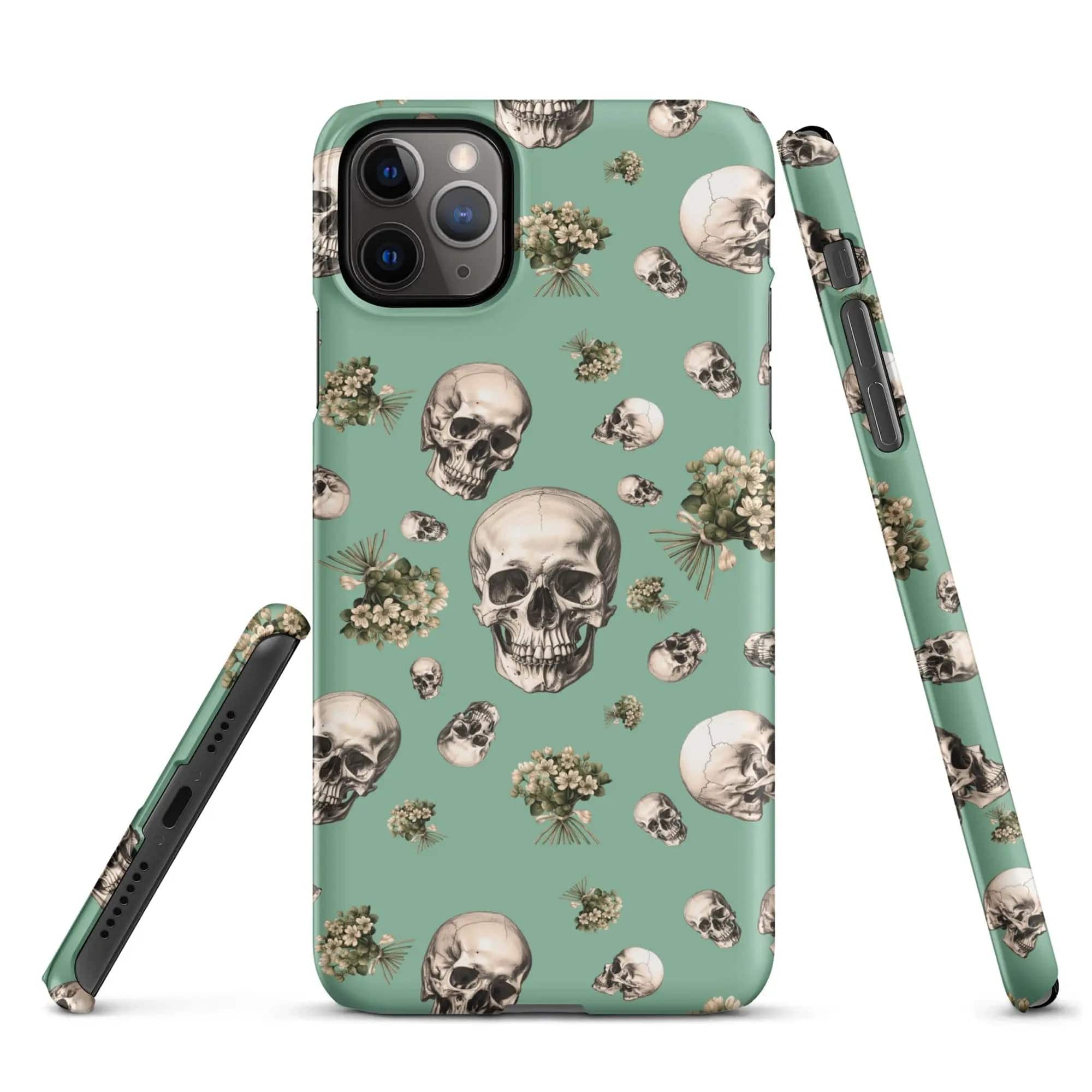Artistic Fusion: Original Patterned Design. MagSafe iPhone Case. Skulls. P2 - Pair Of Monkeys
