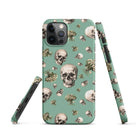 Artistic Fusion: Original Patterned Design. MagSafe iPhone Case. Skulls. P2 - Pair Of Monkeys