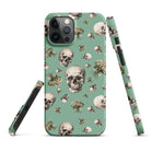 Artistic Fusion: Original Patterned Design. MagSafe iPhone Case. Skulls. P2 - Pair Of Monkeys