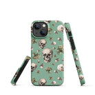 Artistic Fusion: Original Patterned Design. MagSafe iPhone Case. Skulls. P2 - Pair Of Monkeys