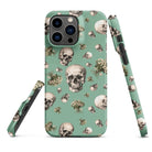 Artistic Fusion: Original Patterned Design. MagSafe iPhone Case. Skulls. P2 - Pair Of Monkeys