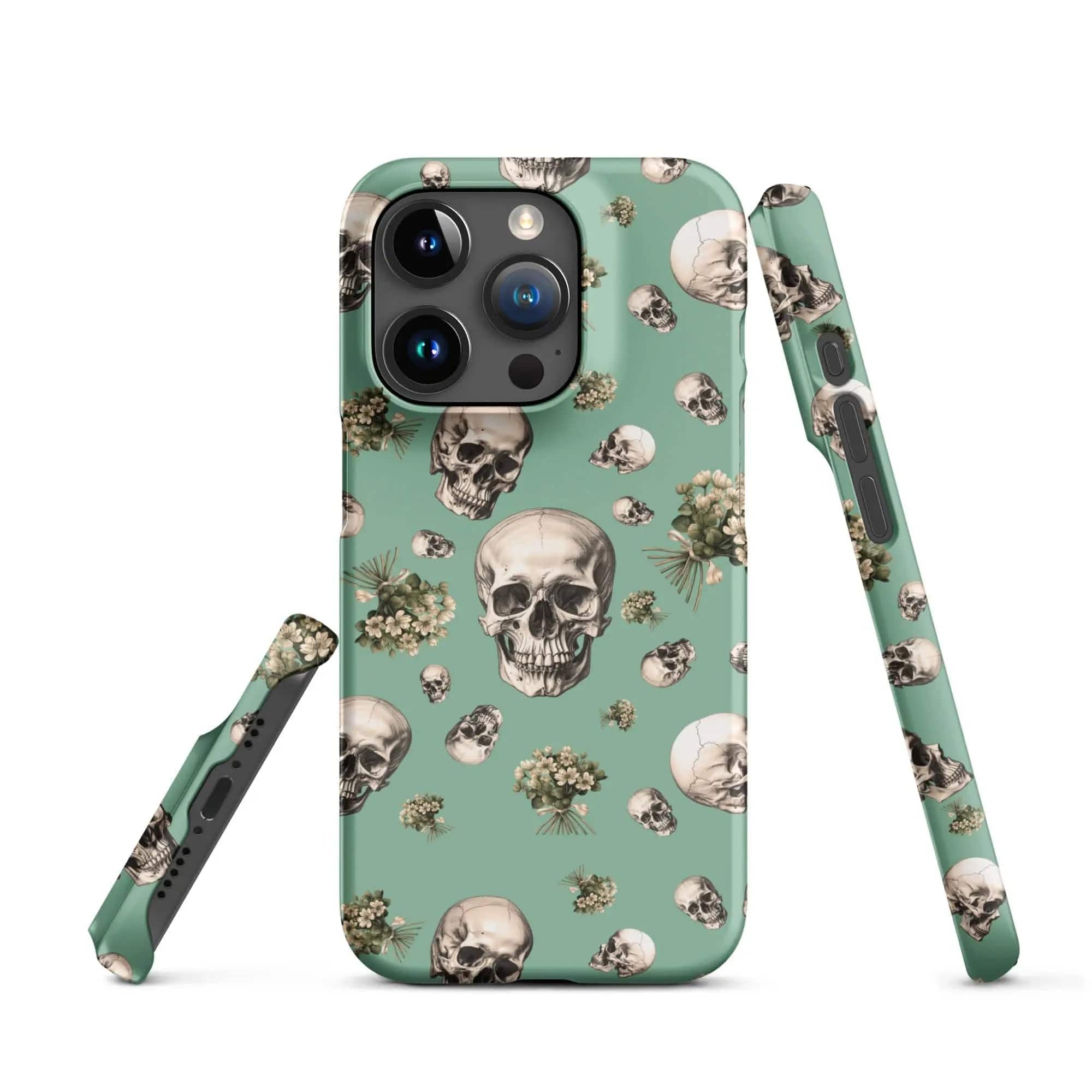 Artistic Fusion: Original Patterned Design. MagSafe iPhone Case. Skulls. P2 - Pair Of Monkeys