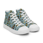 Artistic Fusion: Original patterned design. Pineapple Monkey. Men’s high top. - Pair Of Monkeys