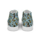 Artistic Fusion: Original patterned design. Pineapple Monkey. Men’s high top. - Pair Of Monkeys