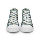 Artistic Fusion: Original patterned design. Pineapple Monkey. Men’s high top. - Pair Of Monkeys