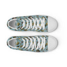 Artistic Fusion: Original patterned design. Pineapple Monkey. Men’s high top. - Pair Of Monkeys