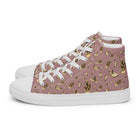 Artistic Fusion: Original patterned design. Surf Monkey. Men’s high top. - Pair Of Monkeys