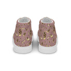 Artistic Fusion: Original patterned design. Surf Monkey. Men’s high top. - Pair Of Monkeys