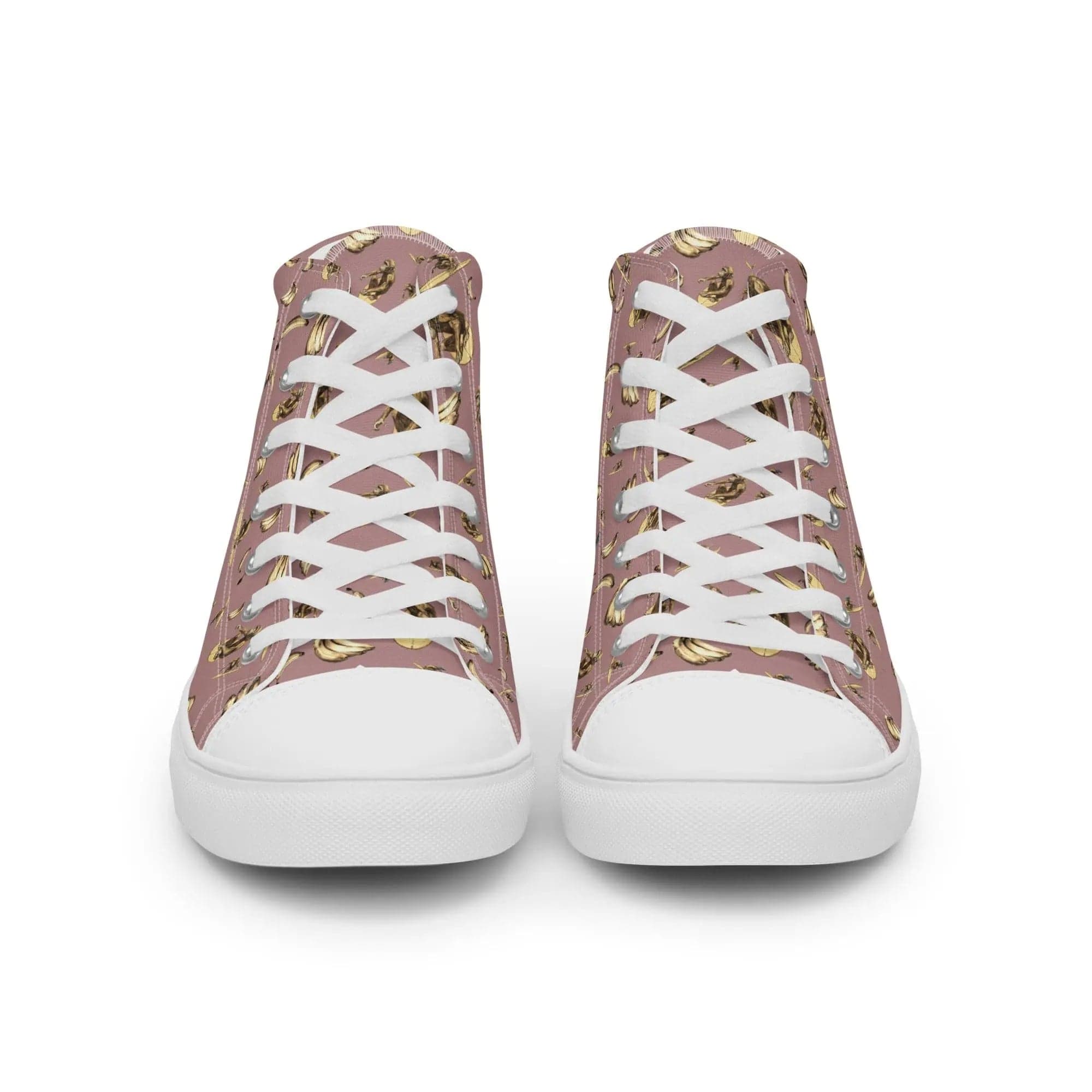 Artistic Fusion: Original patterned design. Surf Monkey. Men’s high top. - Pair Of Monkeys