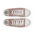 Artistic Fusion: Original patterned design. Surf Monkey. Men’s high top. - Pair Of Monkeys