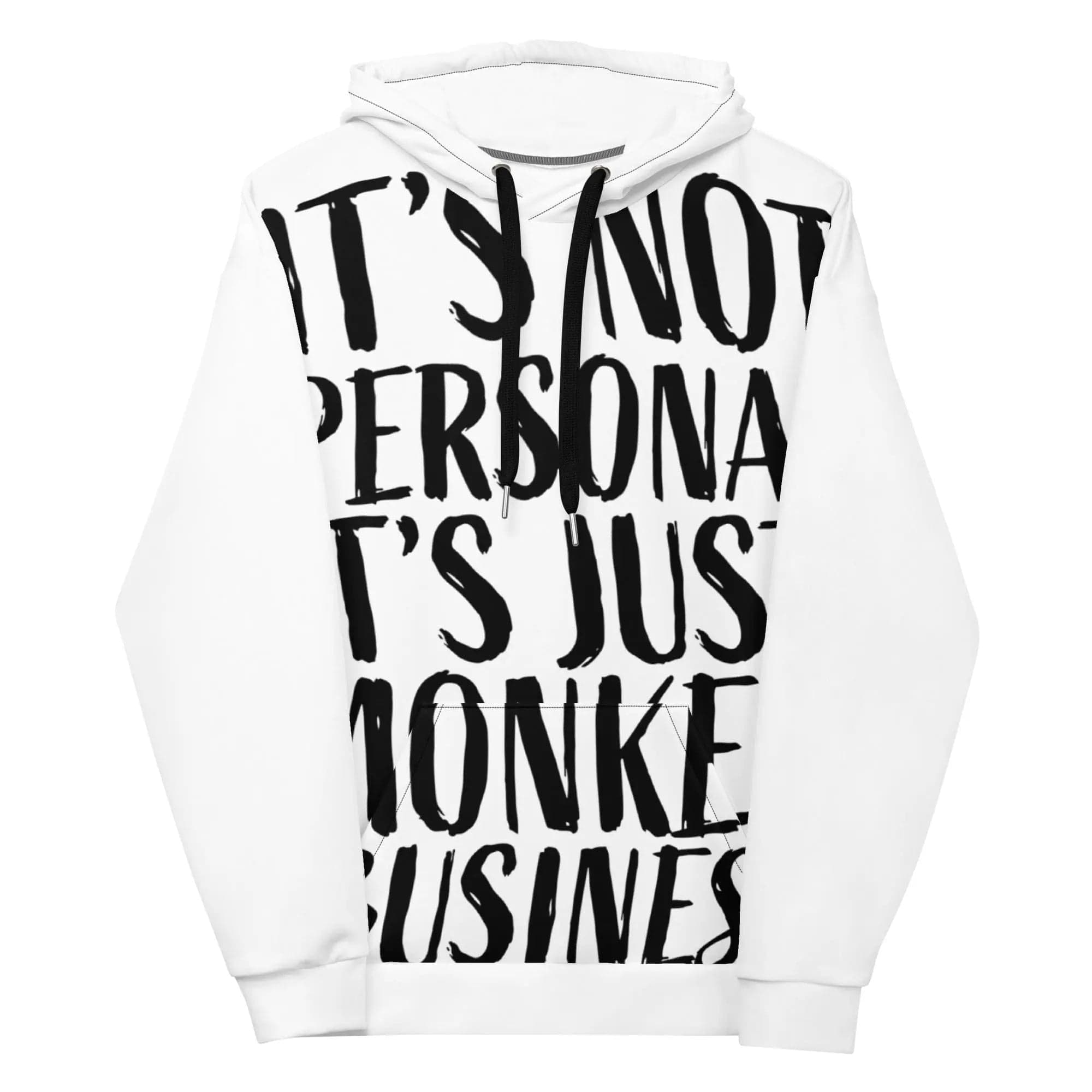 POM Mantra: Modern Aesthetics. Front / Back Design. Printed Hoodie - Pair Of Monkeys