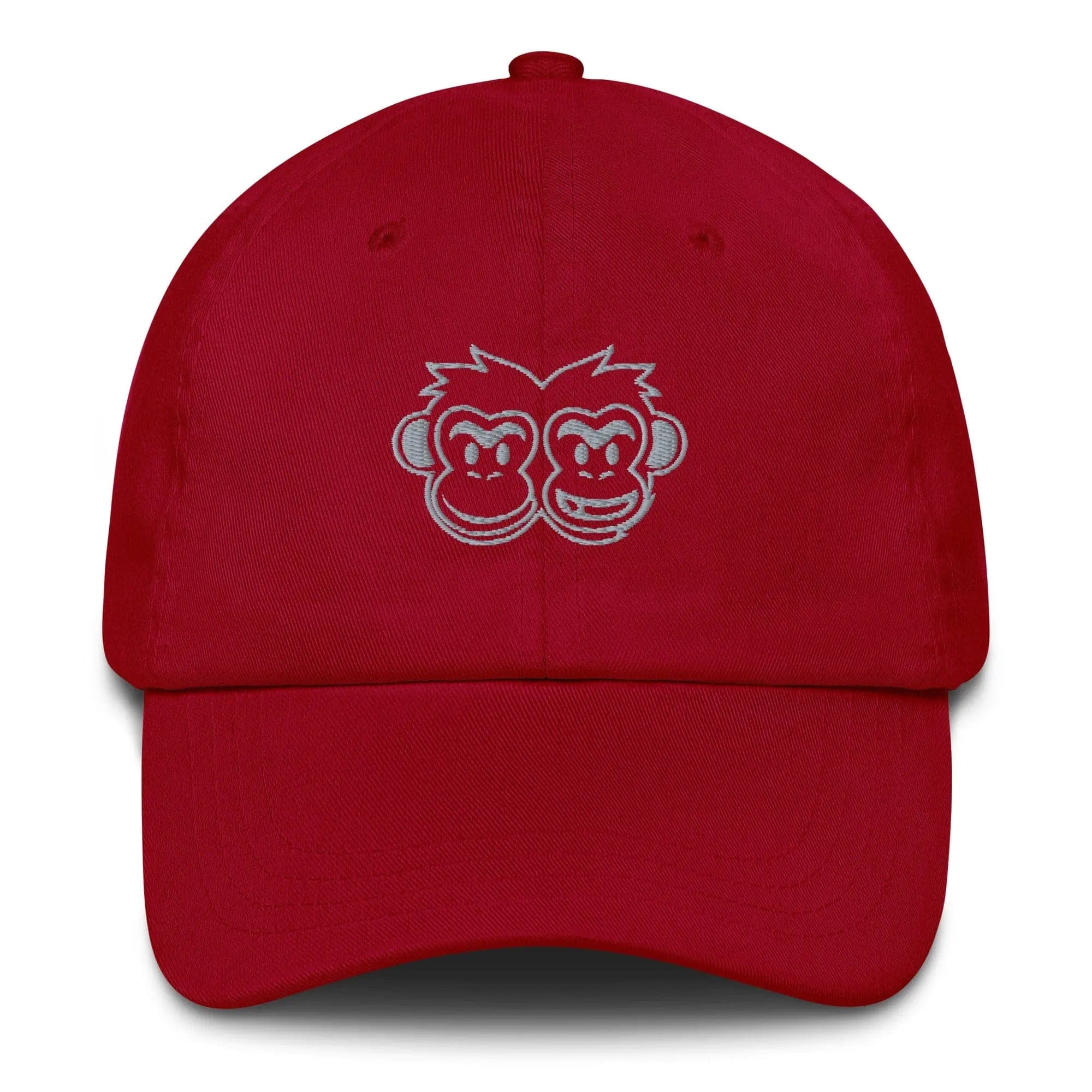Dad hat: Outline Monkey - Pair Of Monkeys