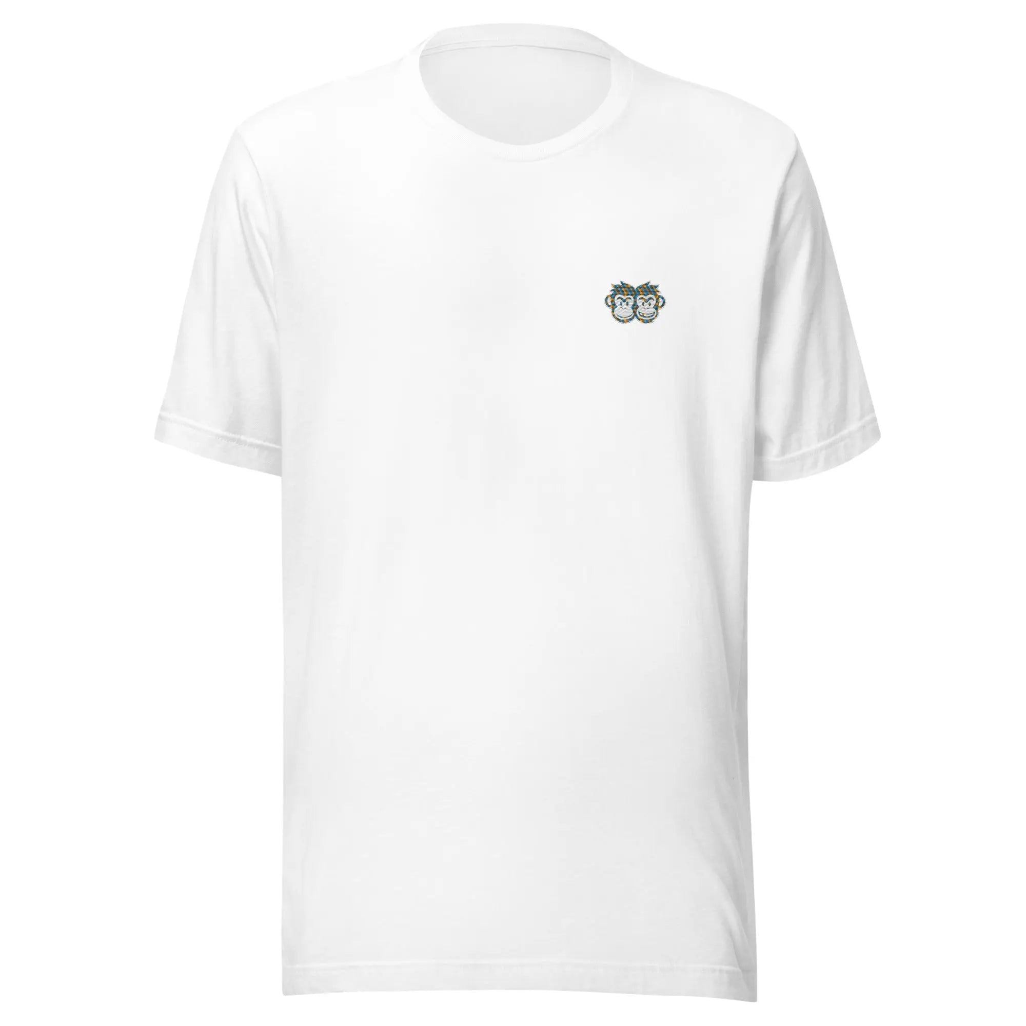 Embroidered: Tee Cubes 1 - Pair Of Monkeys
