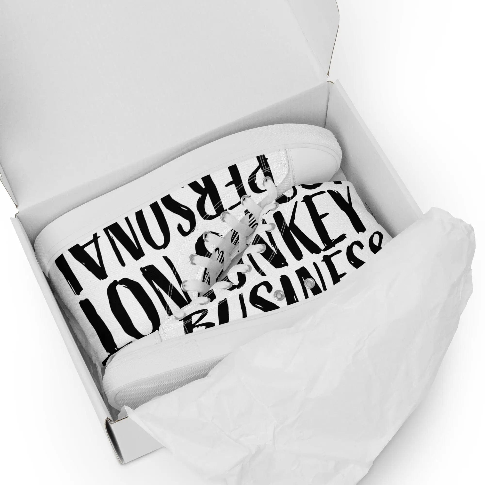 It's not personal. It's just monkey business. Men’s high top. - Pair Of Monkeys