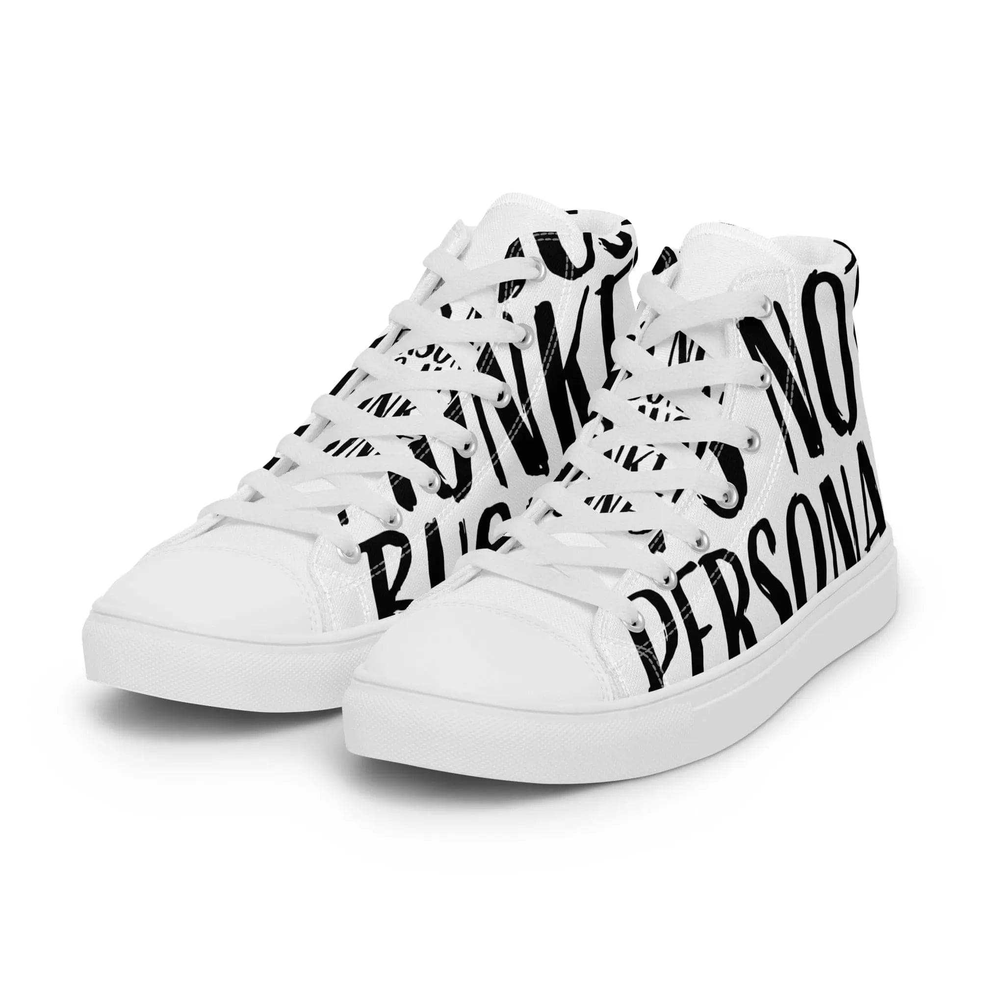 It's not personal. It's just monkey business. Men’s high top. - Pair Of Monkeys