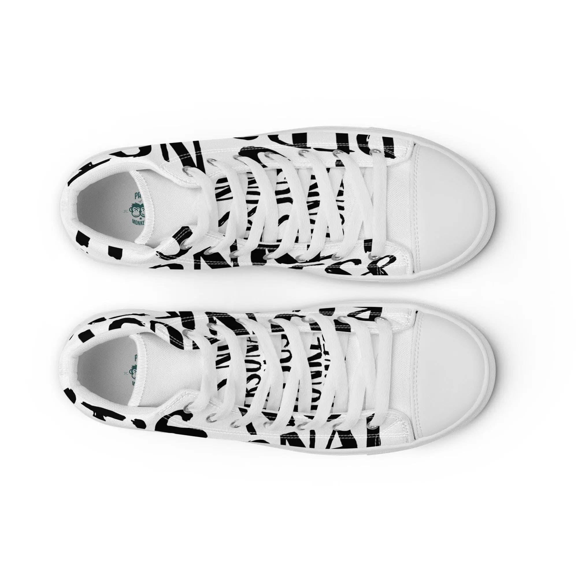It's not personal. It's just monkey business. Men’s high top. - Pair Of Monkeys