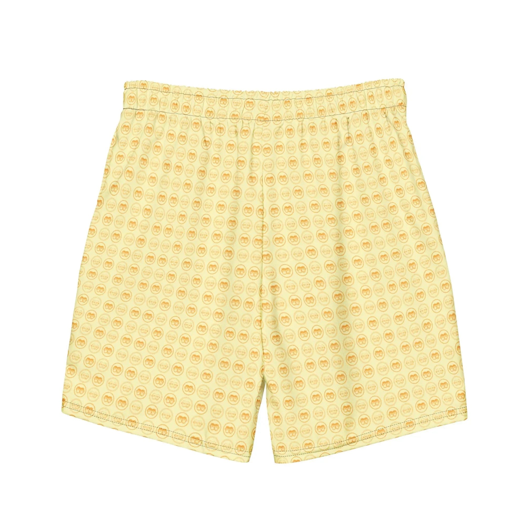 MB: Patterned Men's swim trunks - Yellow - Pair Of Monkeys