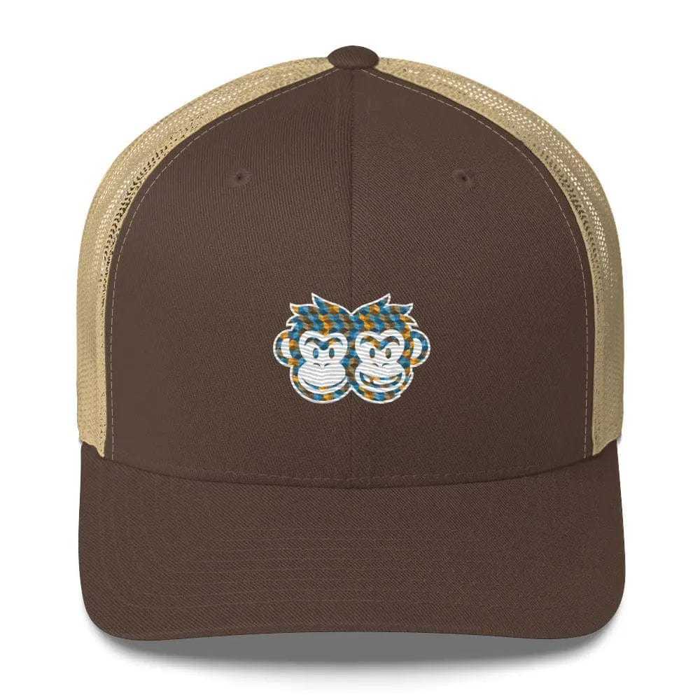 Trucker Cap: Cubes 1 - Pair Of Monkeys