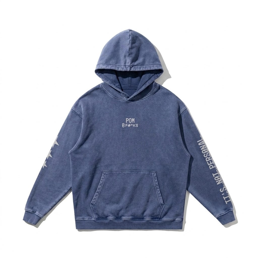 PØM ORIGINS — Snow Washed Hoodie | 420gsm Cotton Pair Of Monkeys