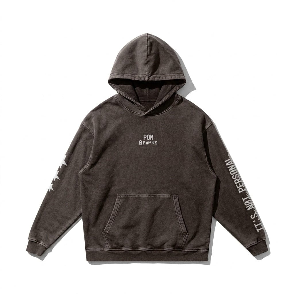 PØM ORIGINS — Snow Washed Hoodie | 420gsm Cotton Pair Of Monkeys