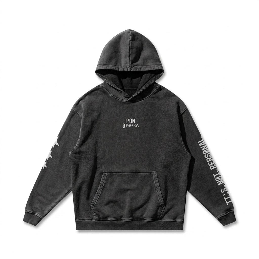 PØM ORIGINS — Snow Washed Hoodie | 420gsm Cotton Pair Of Monkeys