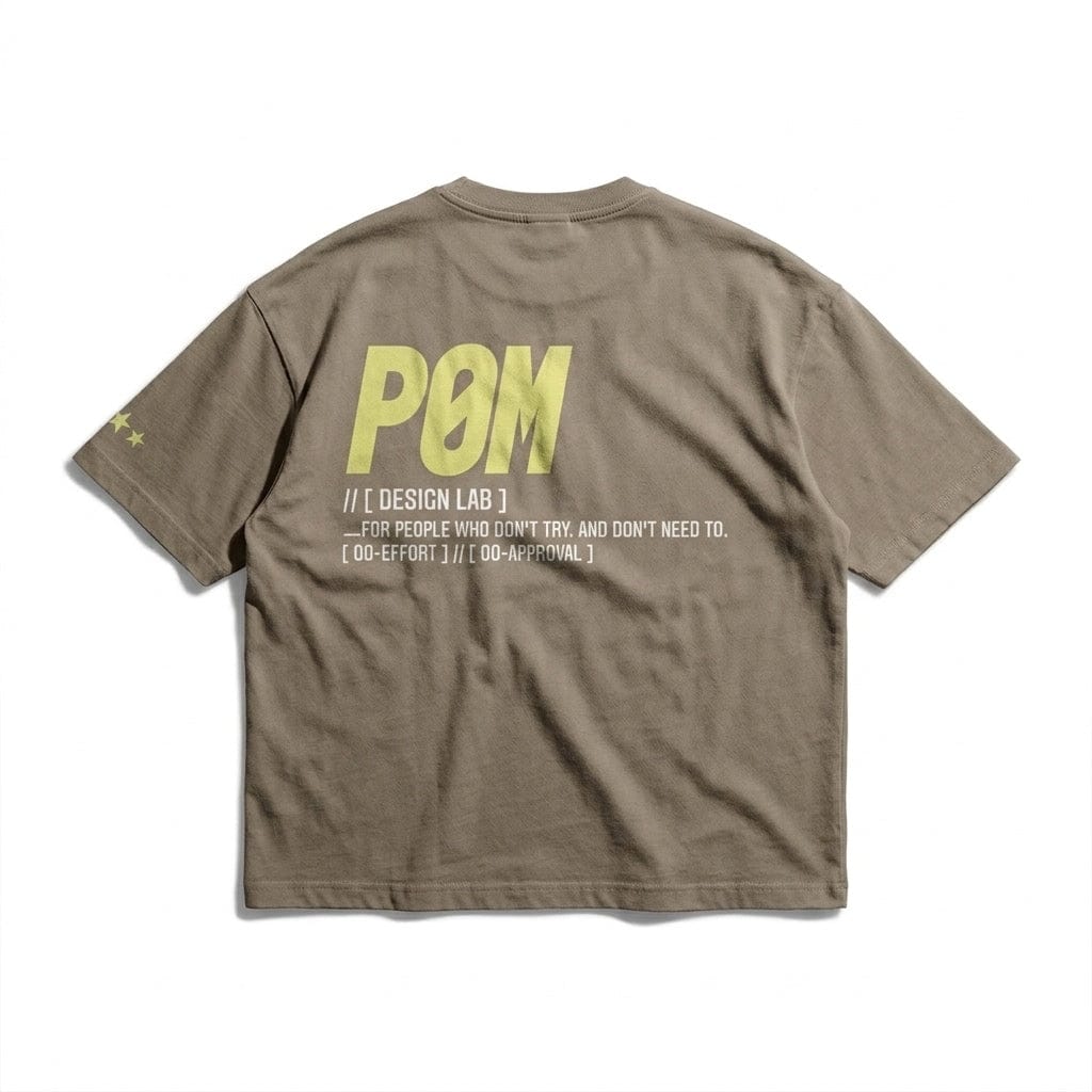 PØM ESSENTIALS — Oversized Boxy T-Shirt Pair Of Monkeys