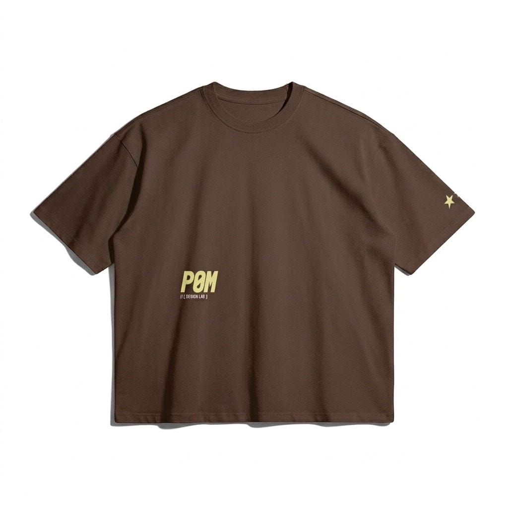 PØM ESSENTIALS — Oversized Boxy T-Shirt Pair Of Monkeys