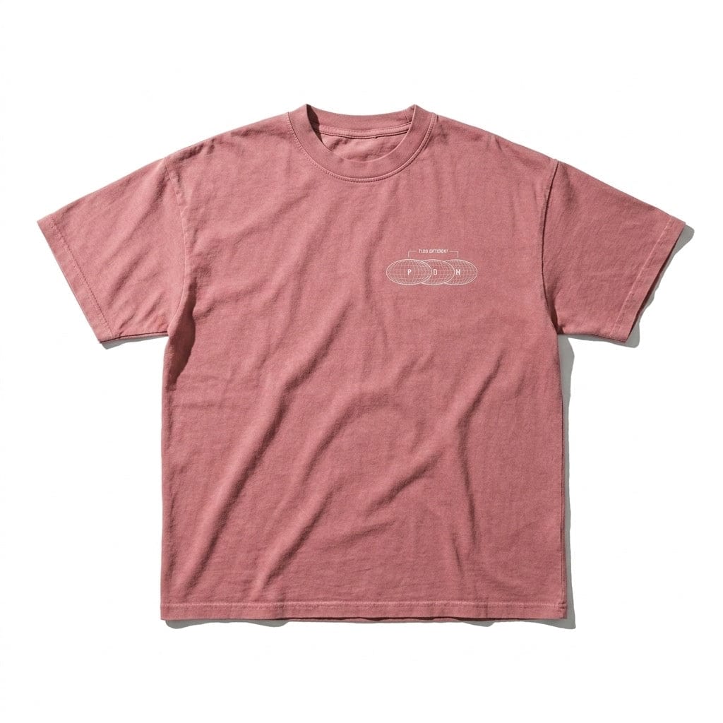 PØM ESSENTIALS — Enzyme Washed T-Shirt | 250gsm Cotton Pair Of Monkeys