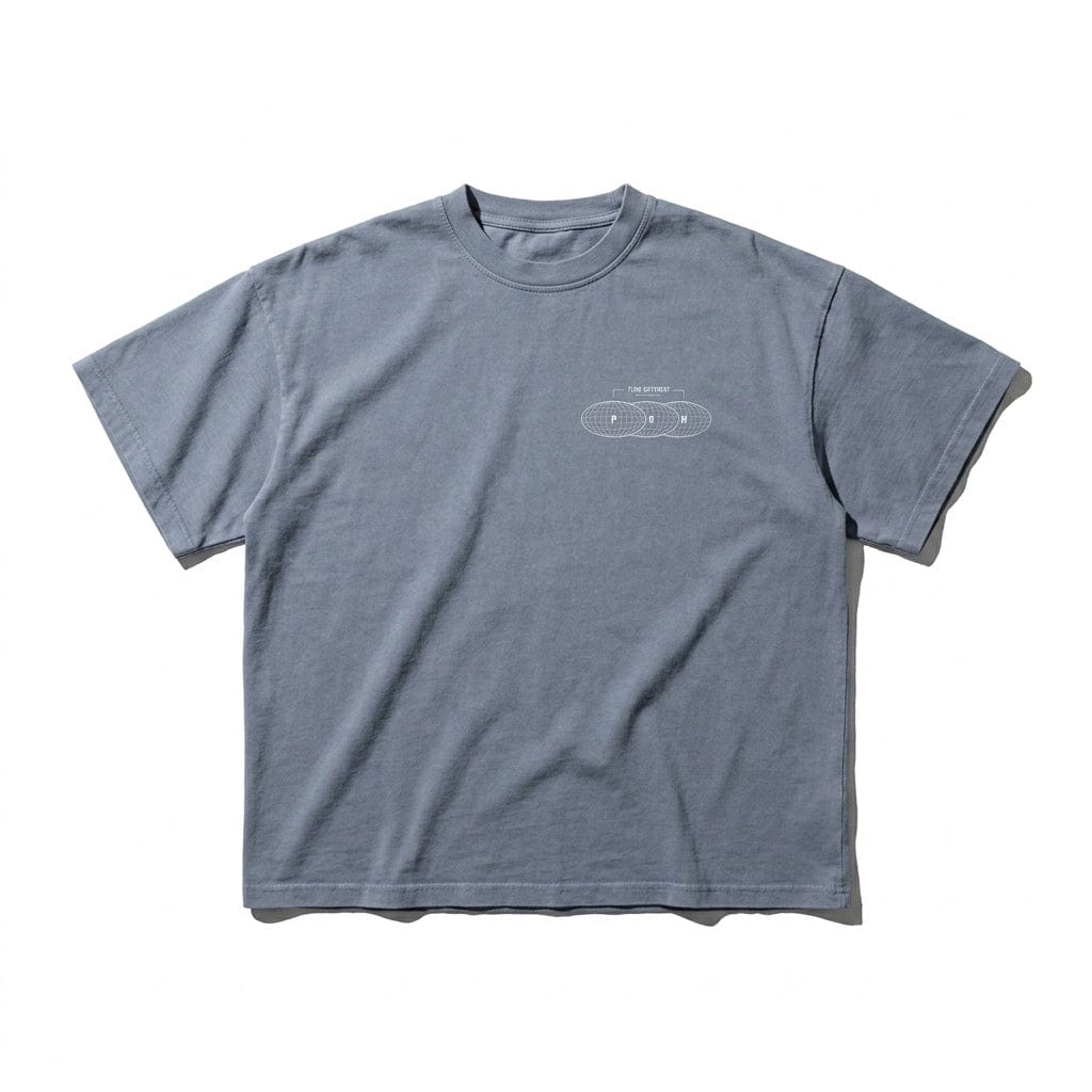 PØM ESSENTIALS — Enzyme Washed T-Shirt | 250gsm Cotton Pair Of Monkeys