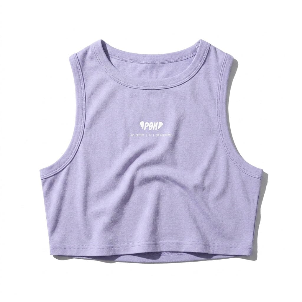 PØM ESSENTIALS — Tight Crewneck Crop Tank Pair Of Monkeys