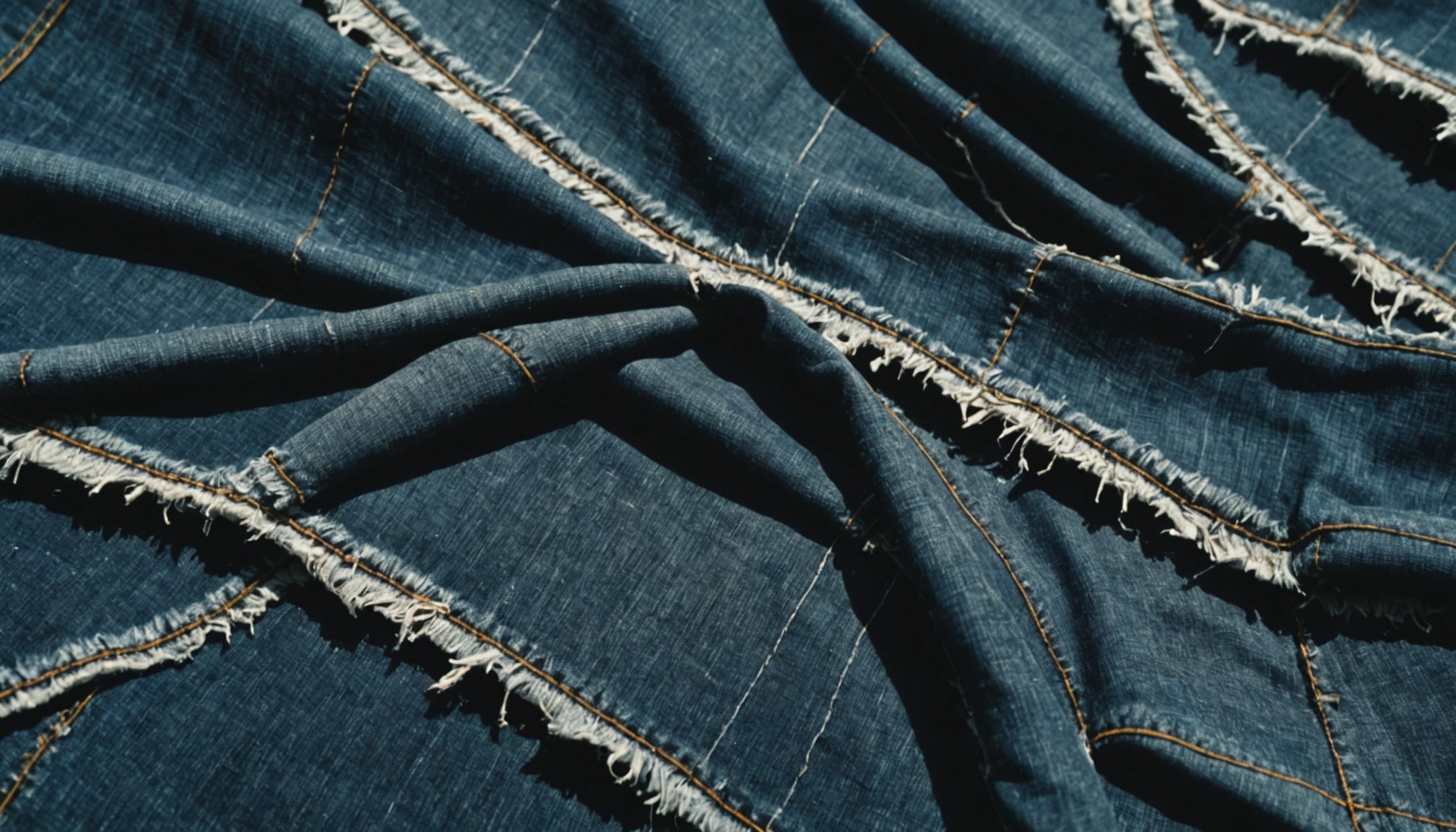 Deconstructed Denim Fragmentation