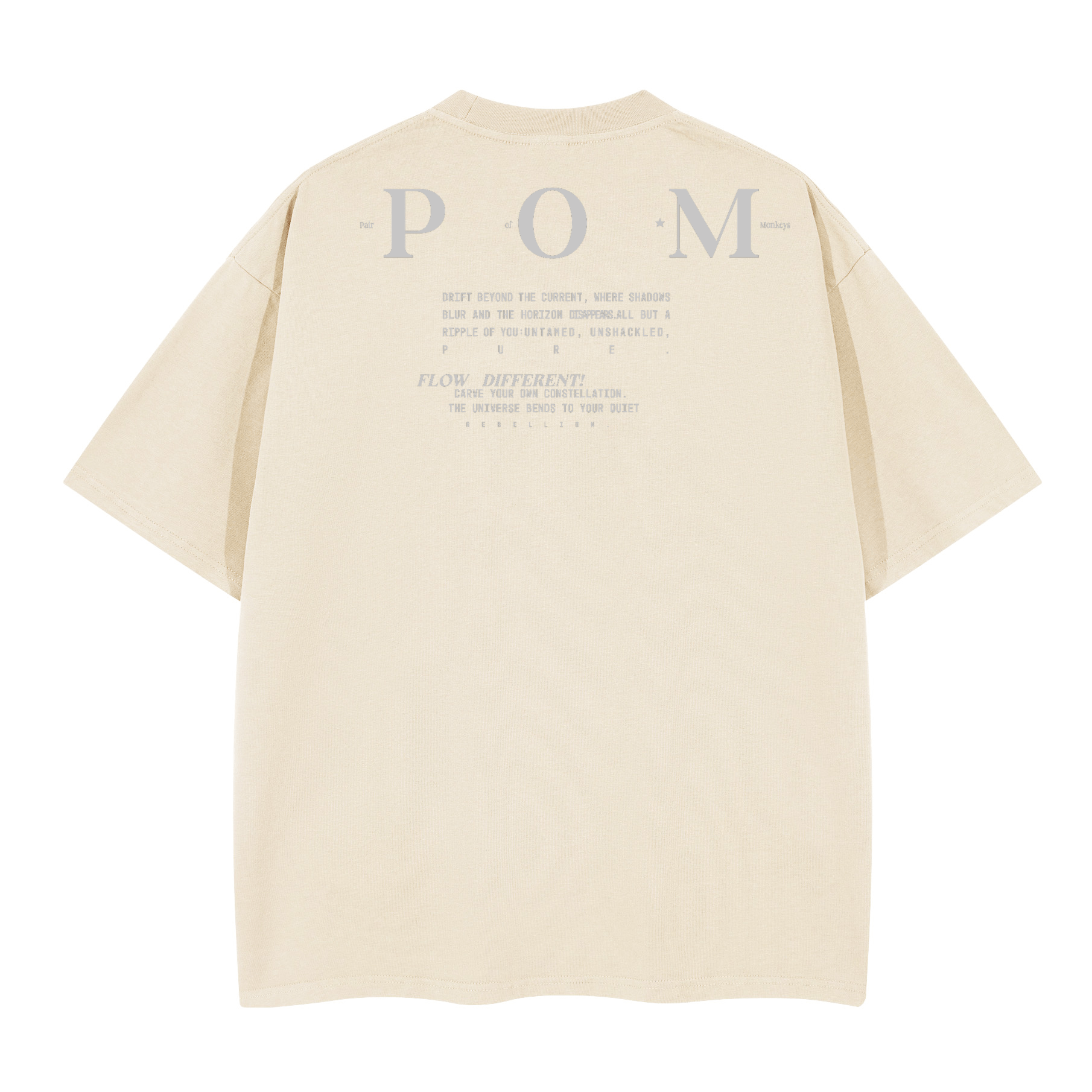 Unisex Boxy T-shirt(280GSM) Pair Of Monkeys