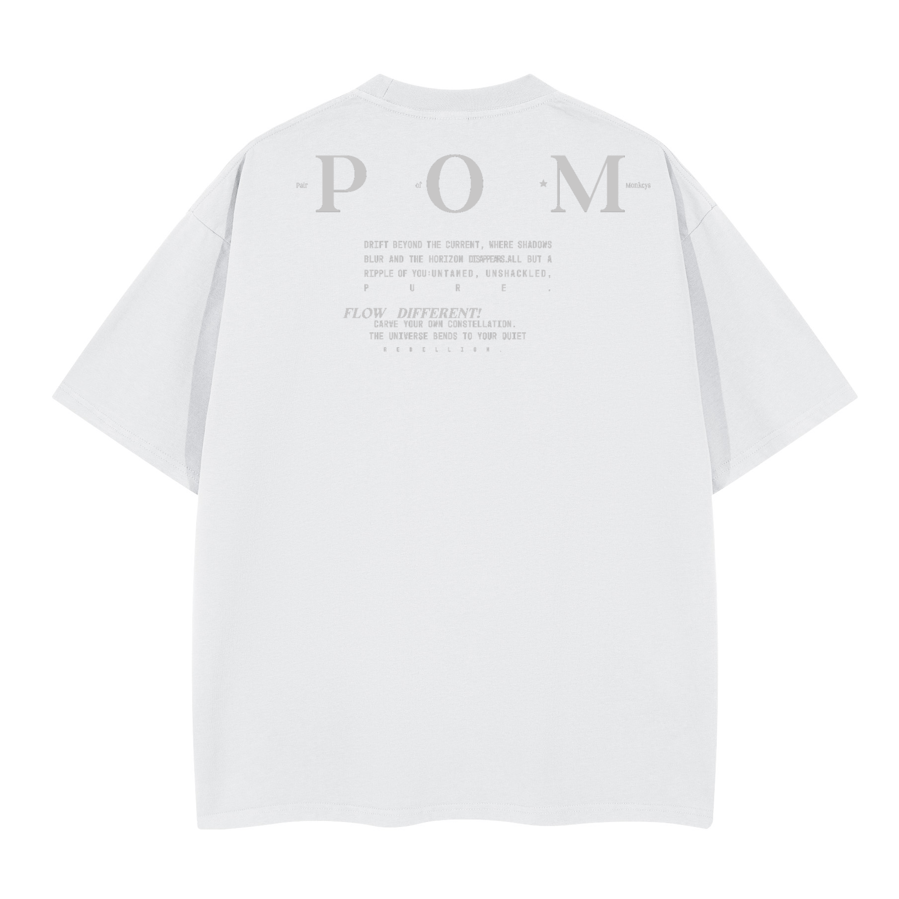 Unisex Boxy T-shirt(280GSM) Pair Of Monkeys