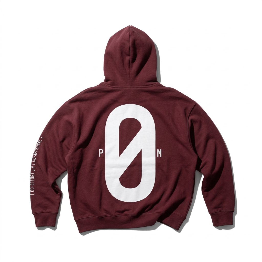 PØM ESSENTIALS — Boxy Oversized Hoodie [010] | 430gsm Heavyweight Pair Of Monkeys