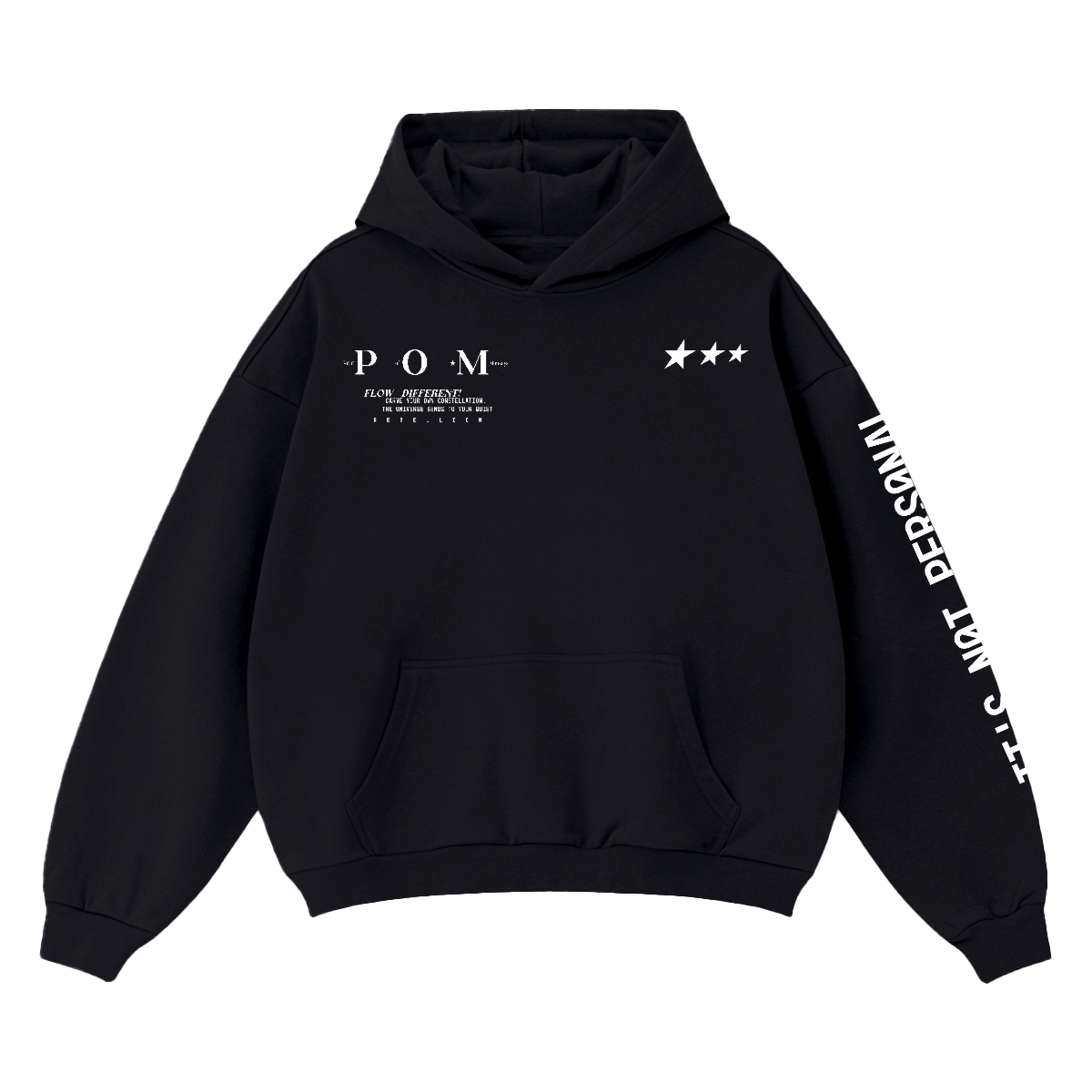 POM ESSENTIALS - Heavyweight Oversized Hoodie – Unisex Streetwear Pair Of Monkeys